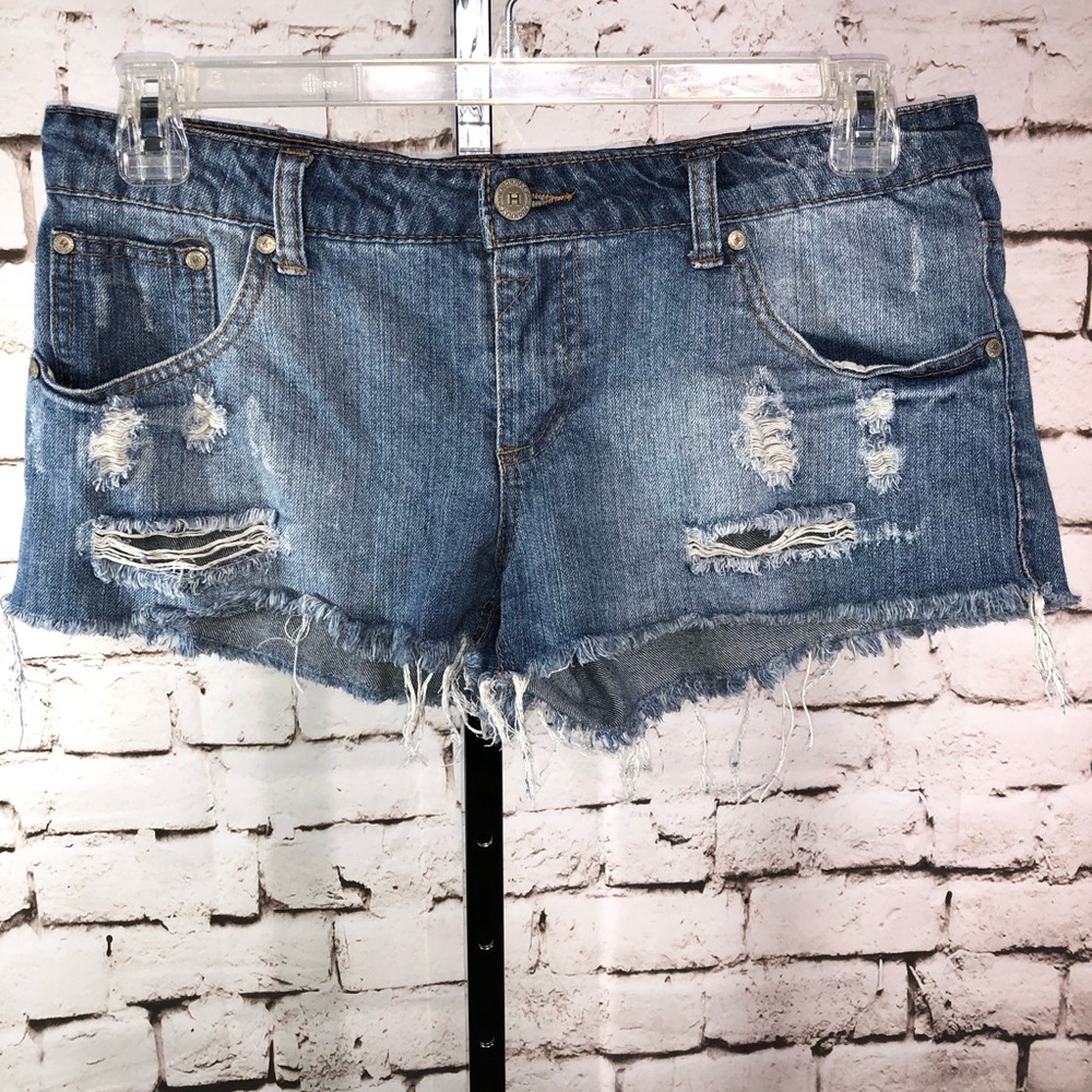 Highway Jeans Ripped Denim Shorts